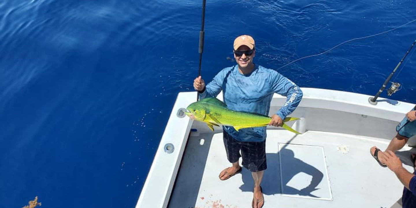 Angler with 21-inch fish in Key Largo