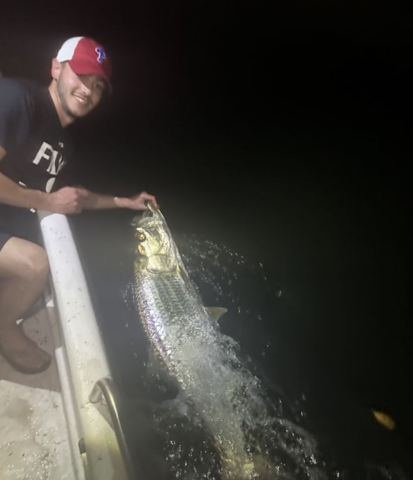 A single angler fishing in Fort Lauderdale