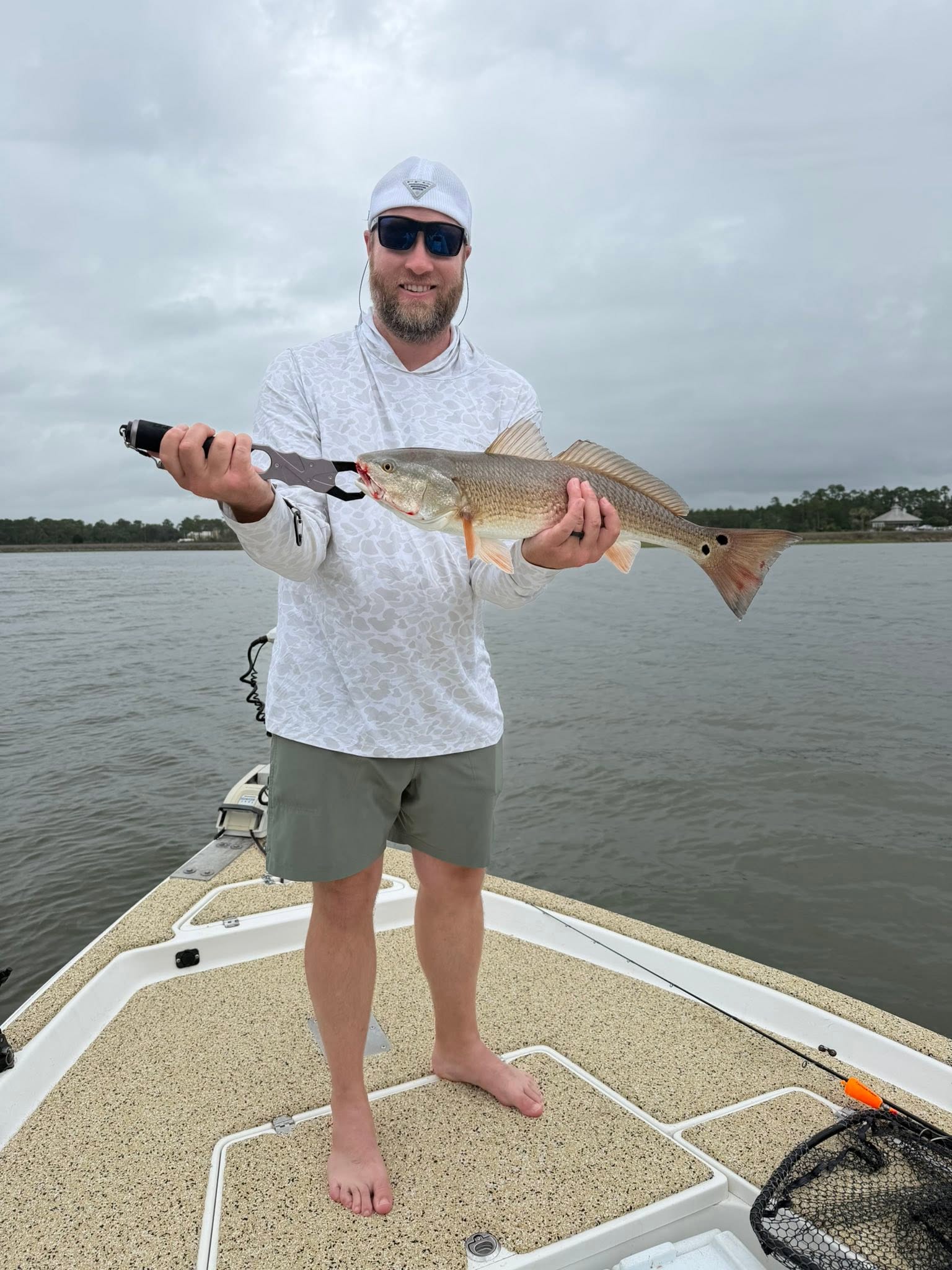 Redfish caught while fishing in Spanish Fort Alabama