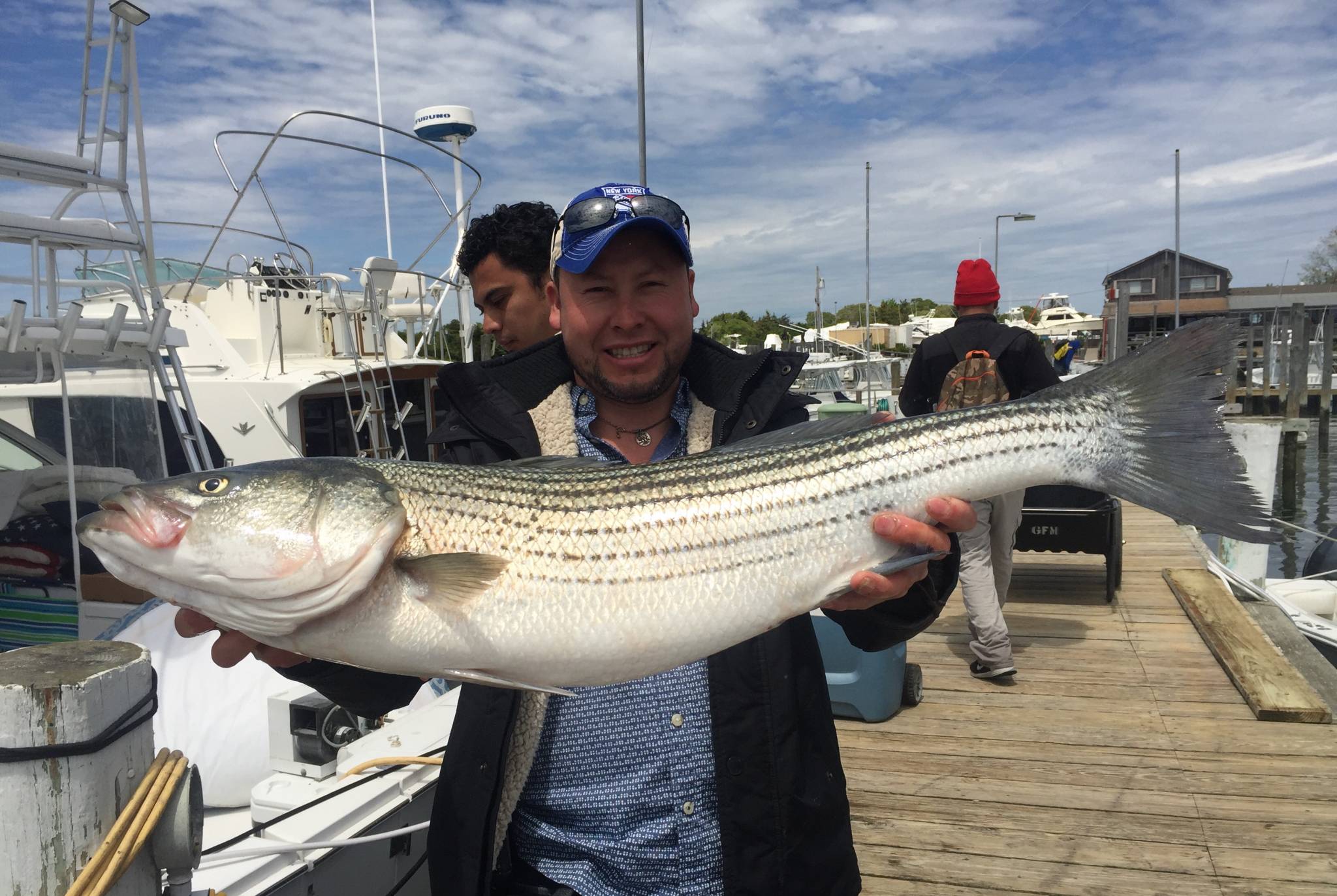 Striped bass caught in Montauk