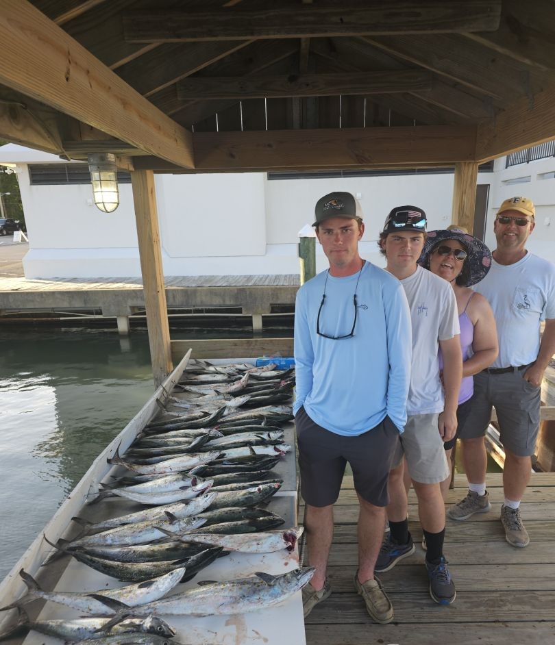 4 anglers fishing in Virginia Beach