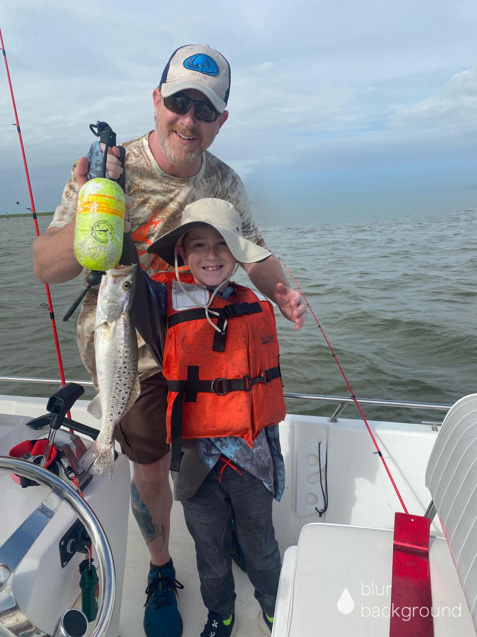 Spotted Weakfish caught while fishing in Texas City