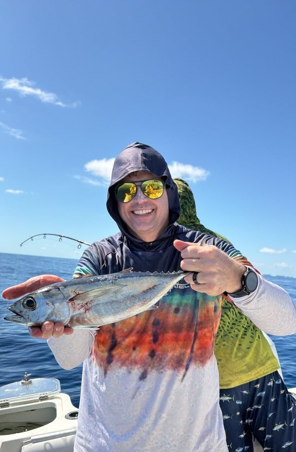 Blackfin tuna caught during fishing charter in Miami FL