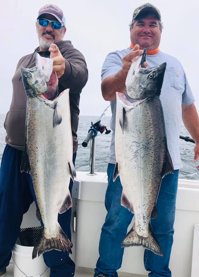 Two Chinook Salmon caught in San Francisco