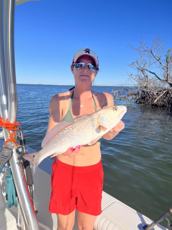 Redfish caught by angler in Placida