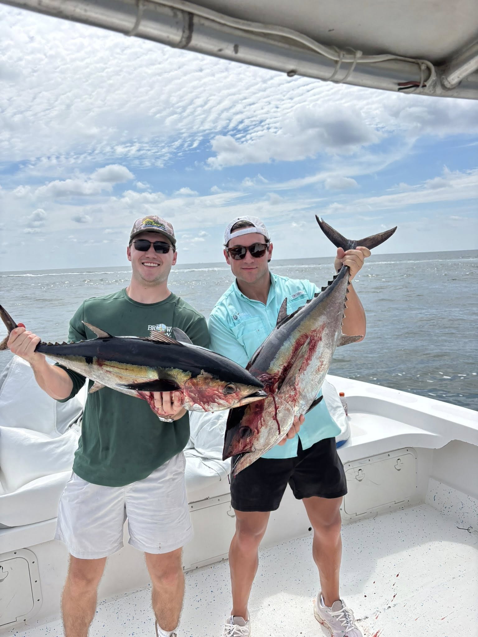 Two anglers fishing in LA