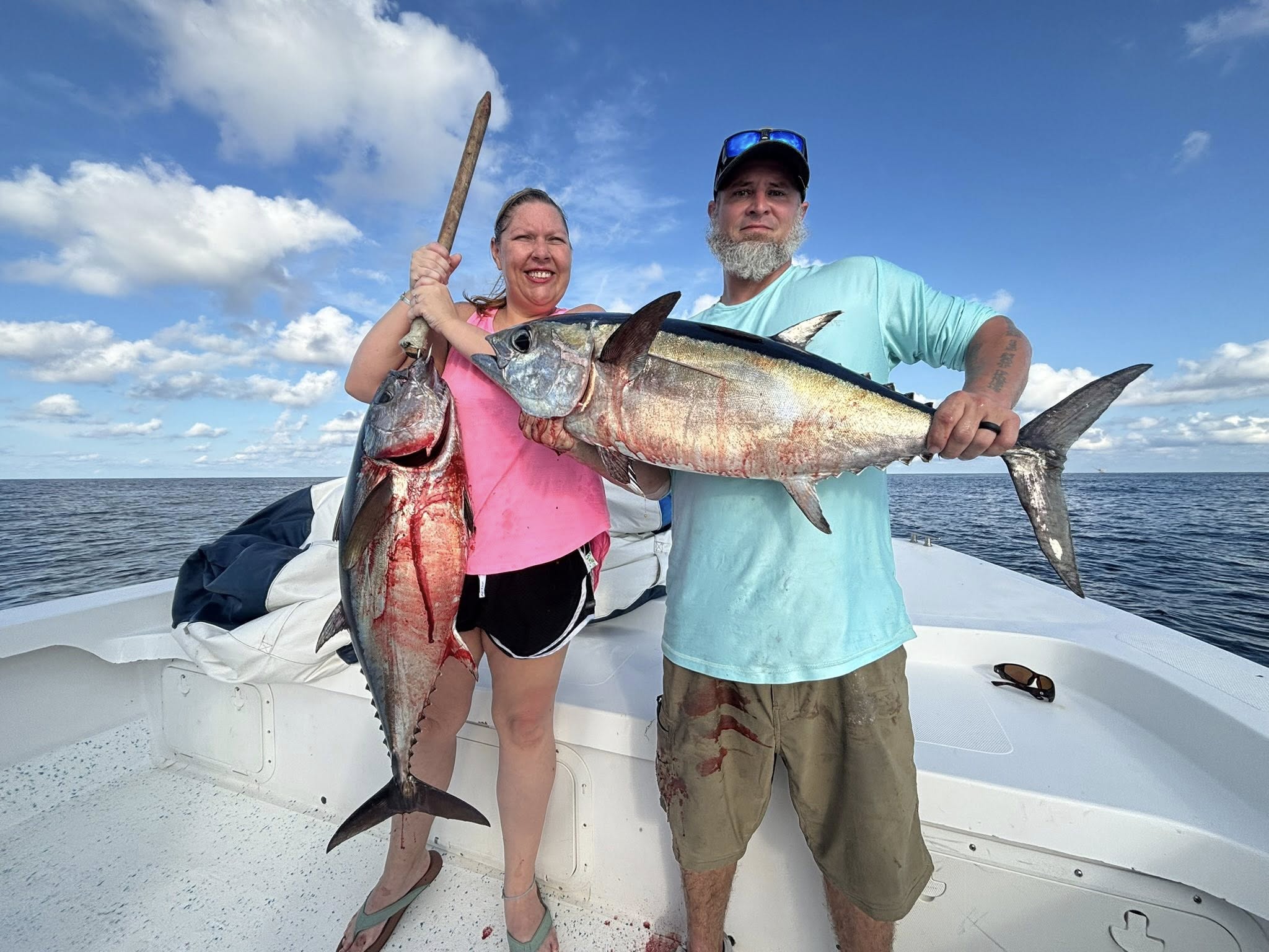 Two blackfin tuna caught fishing at Grand Isle
