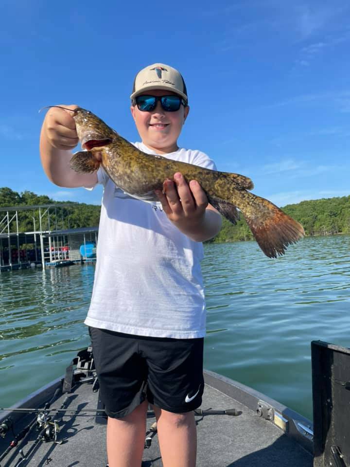 Lone angler fishing in Missouri