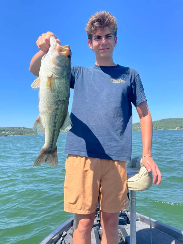 A person fishing in Missouri