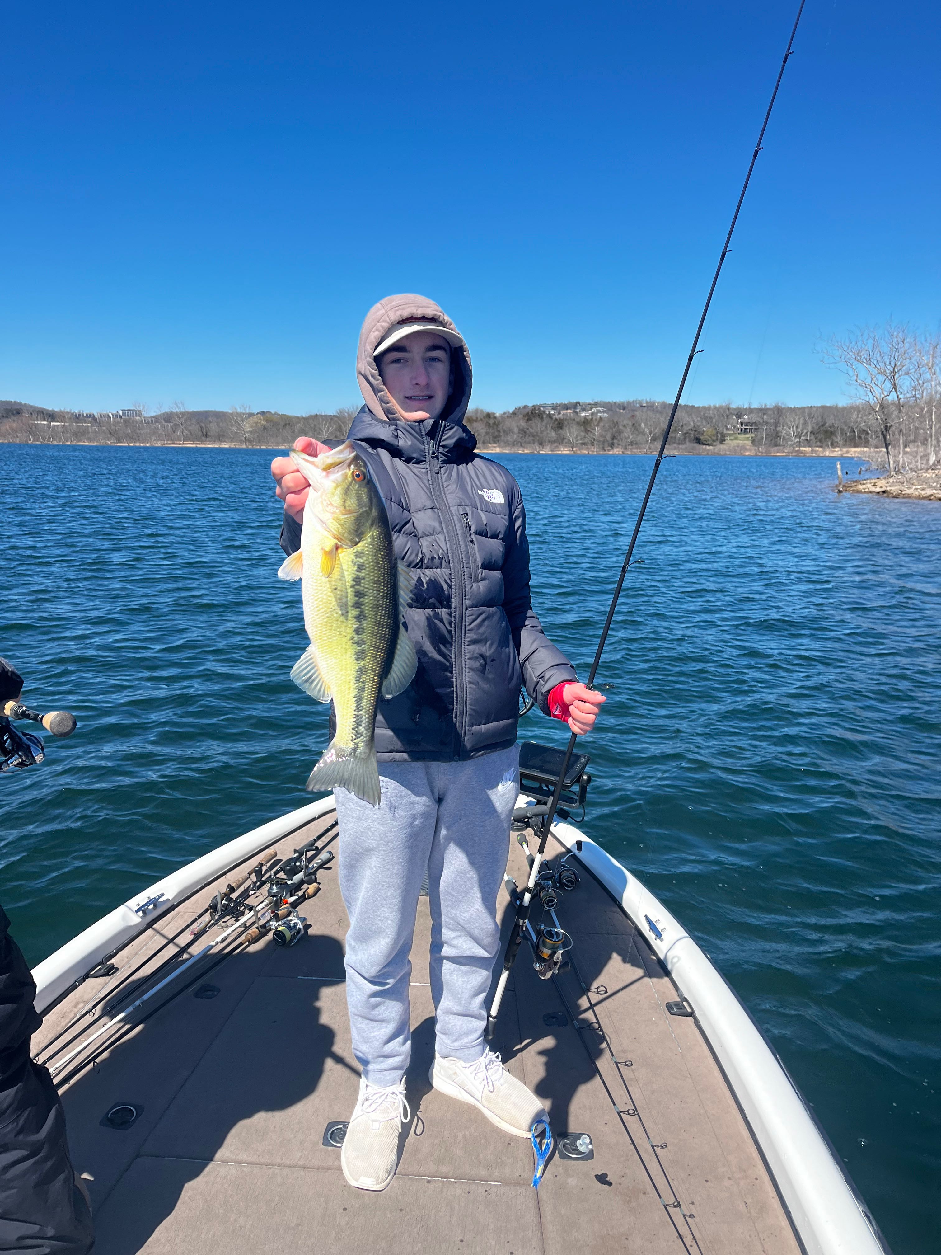 Photograph of a 22-inch Spotted Bass caught in MO