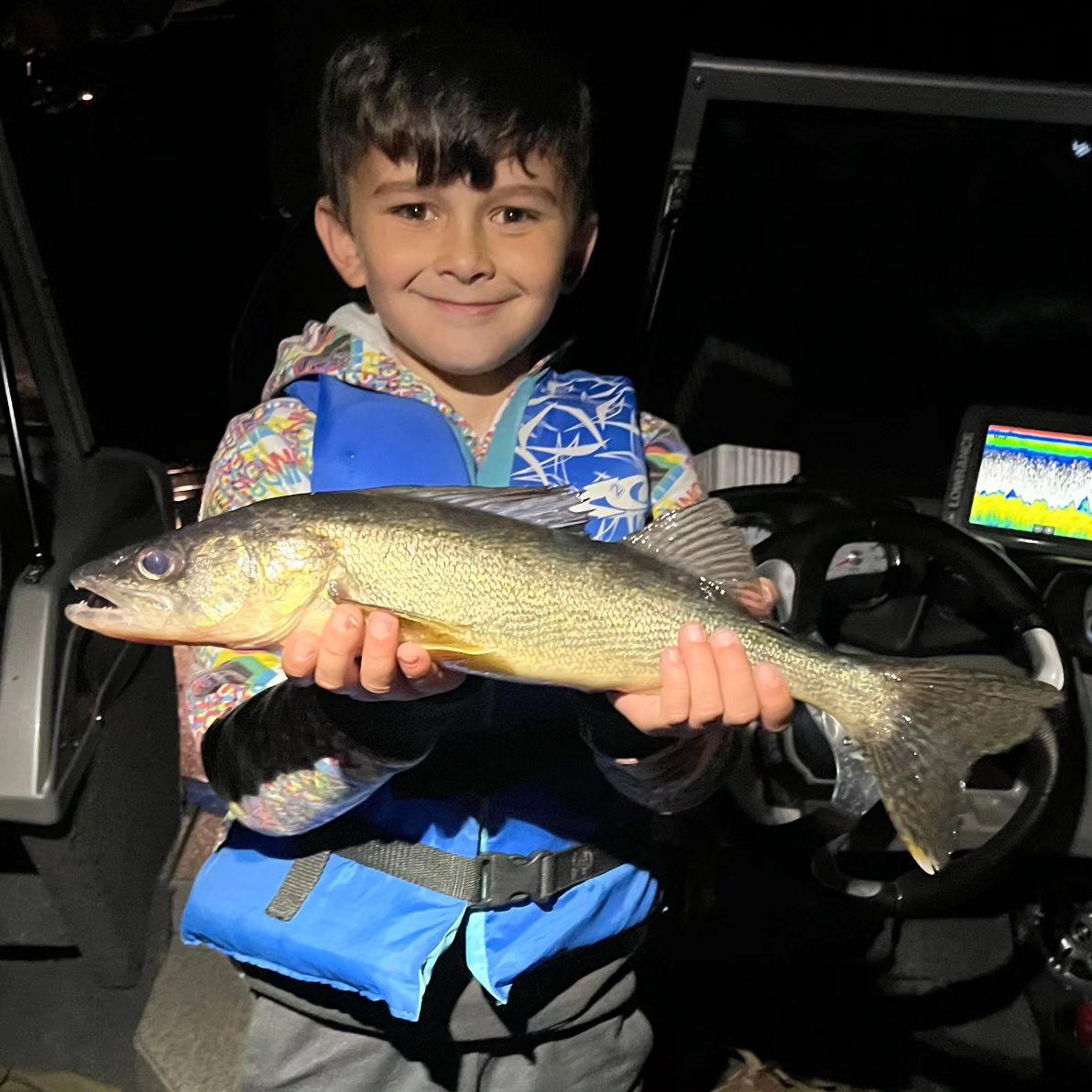 A walleye fish caught in Pulaski