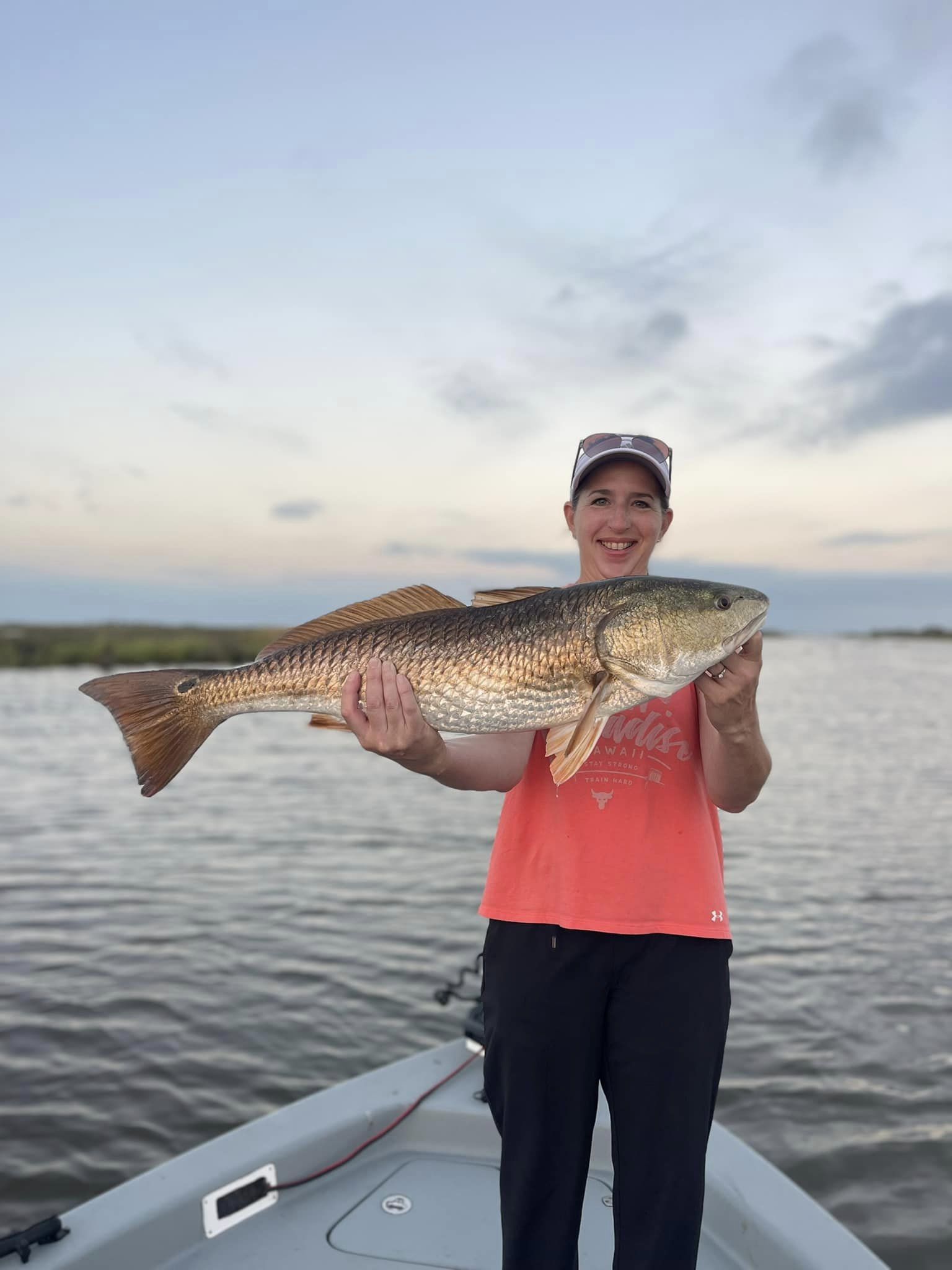 Redfish caught while fishing in LA