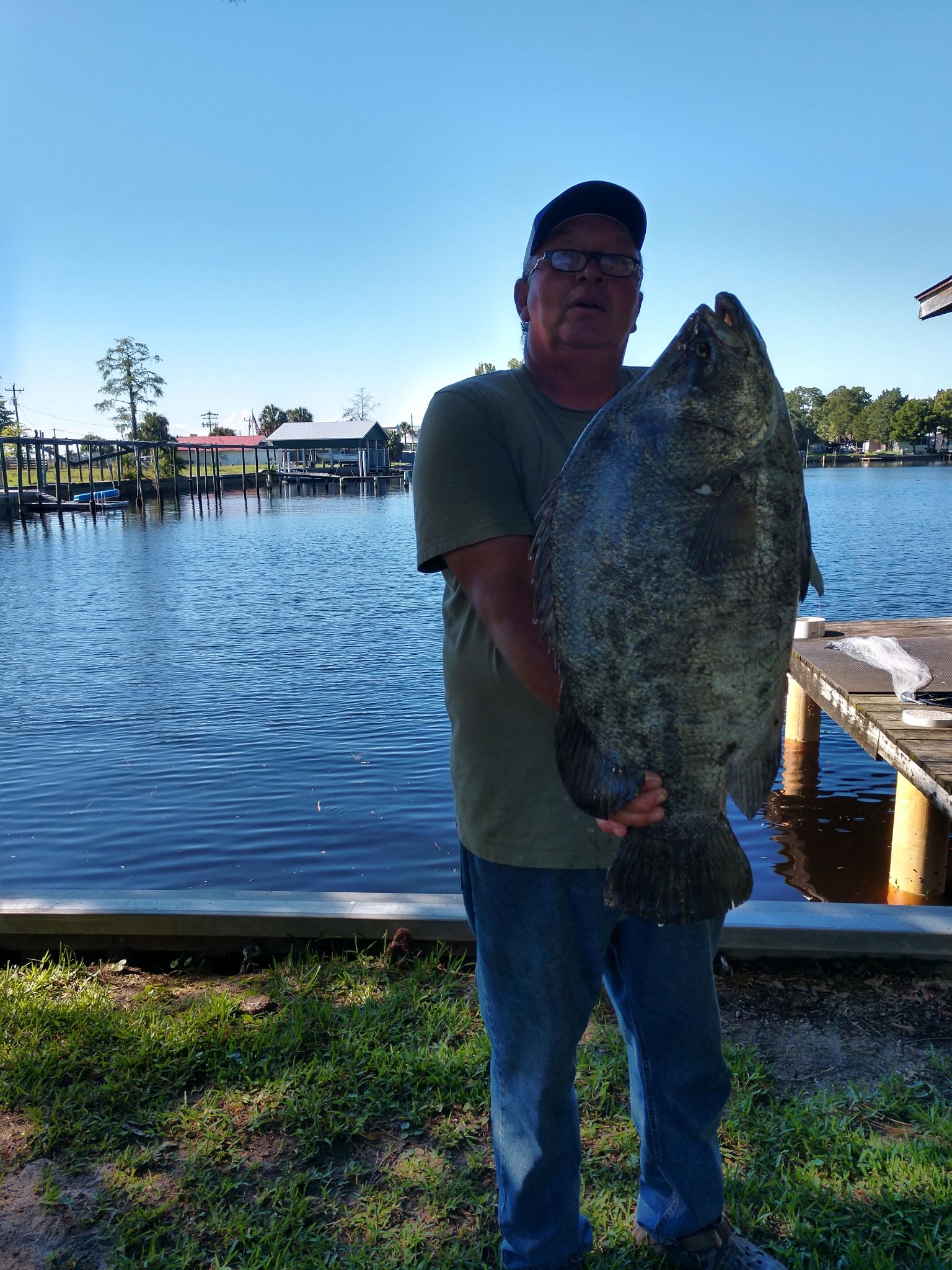 A lone angler fishing in Florida
