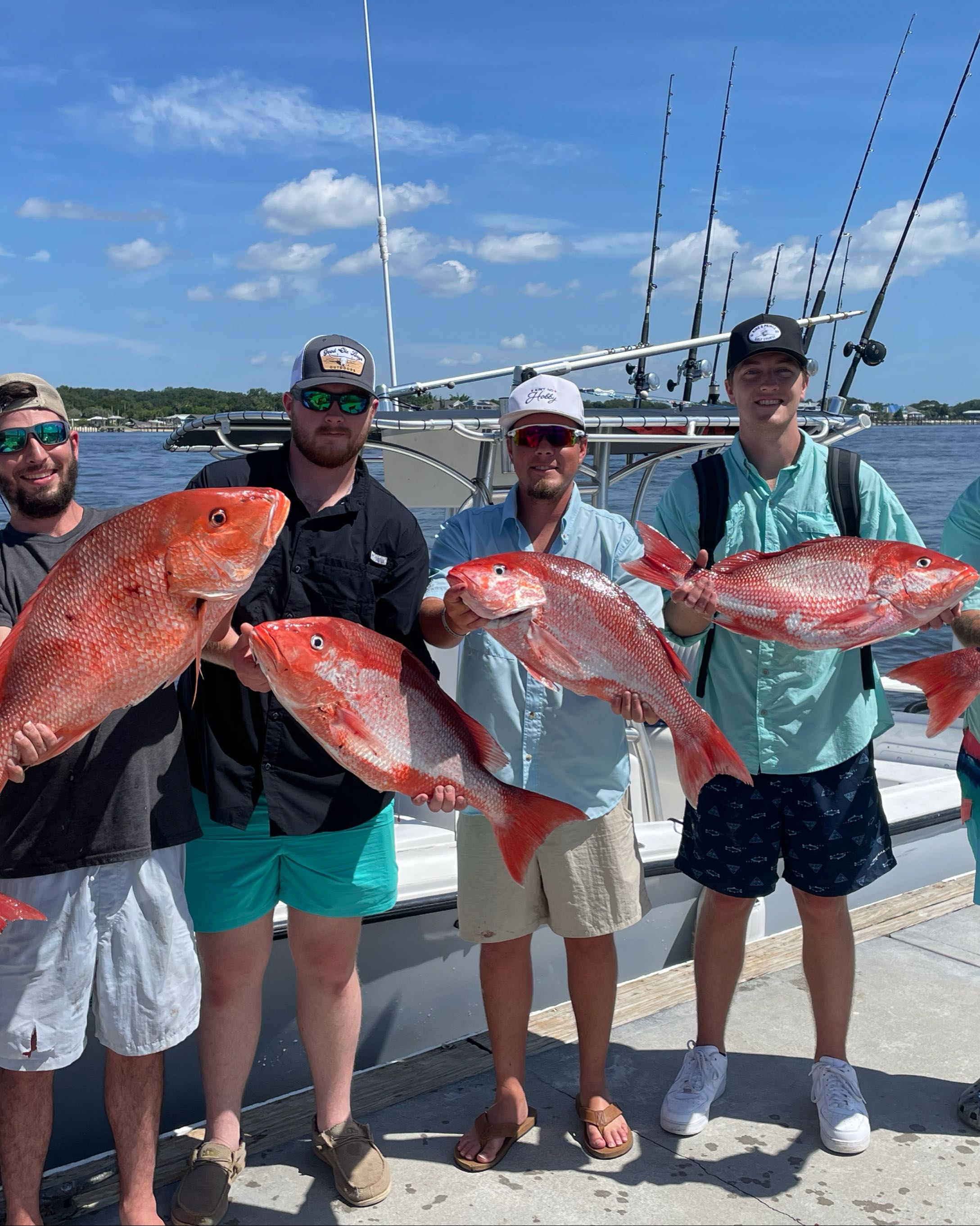 4 anglers fishing in Jacksonville