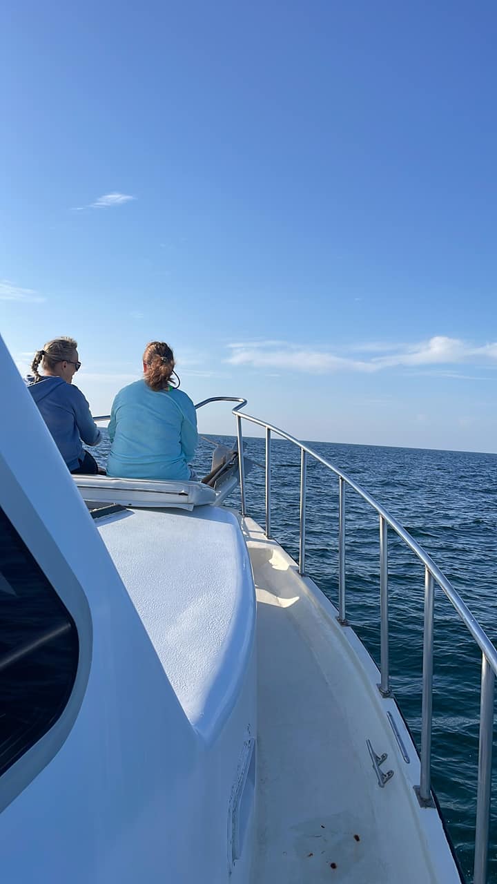 Two people fishing at Orange Beach