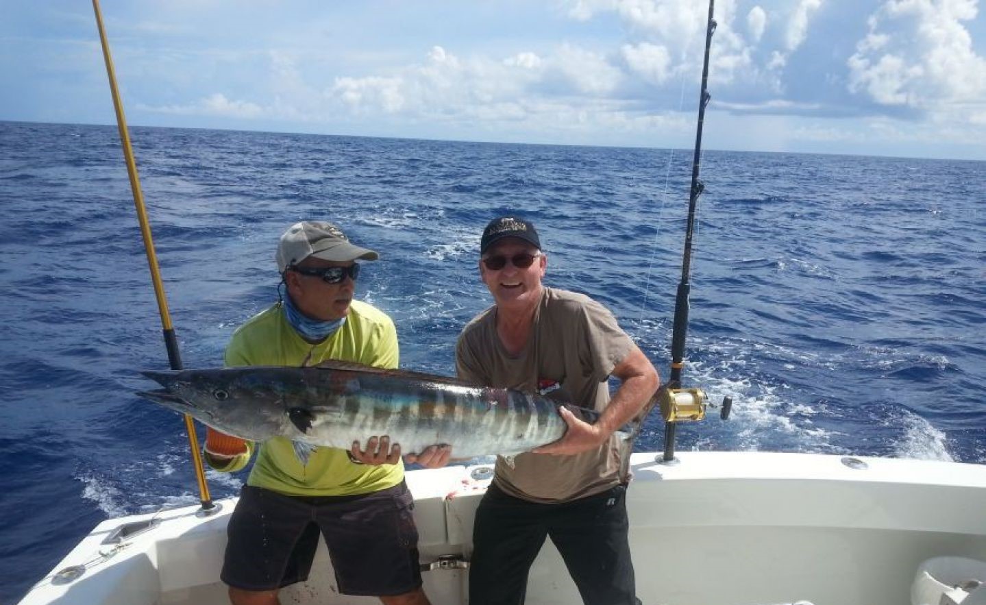 Two people fishing at Palmas Del Mar