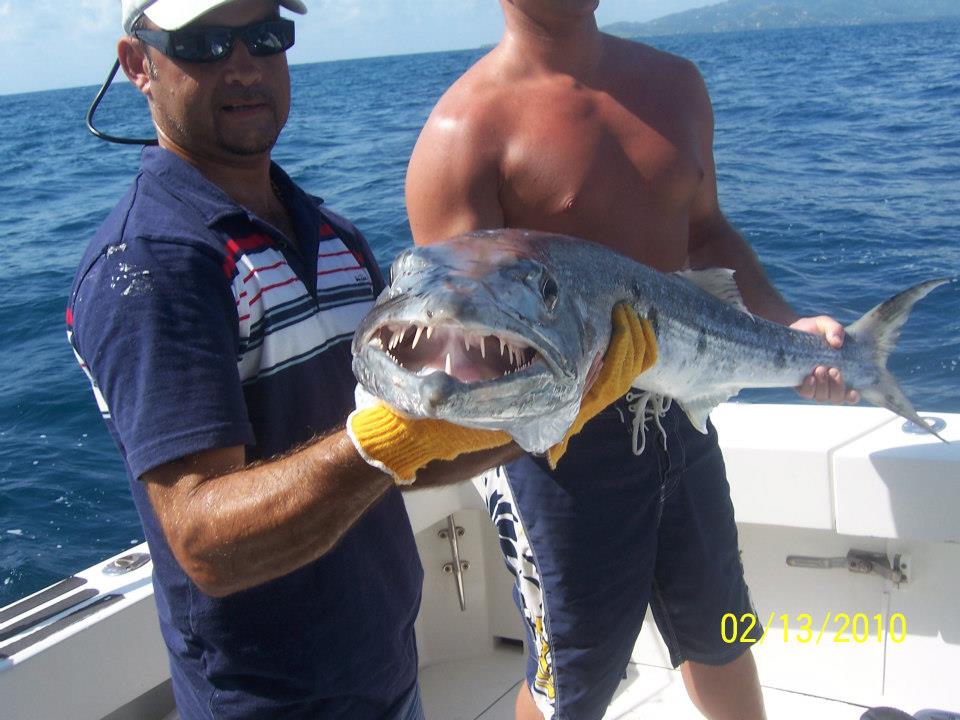 A person fishing at Palmas Del Mar