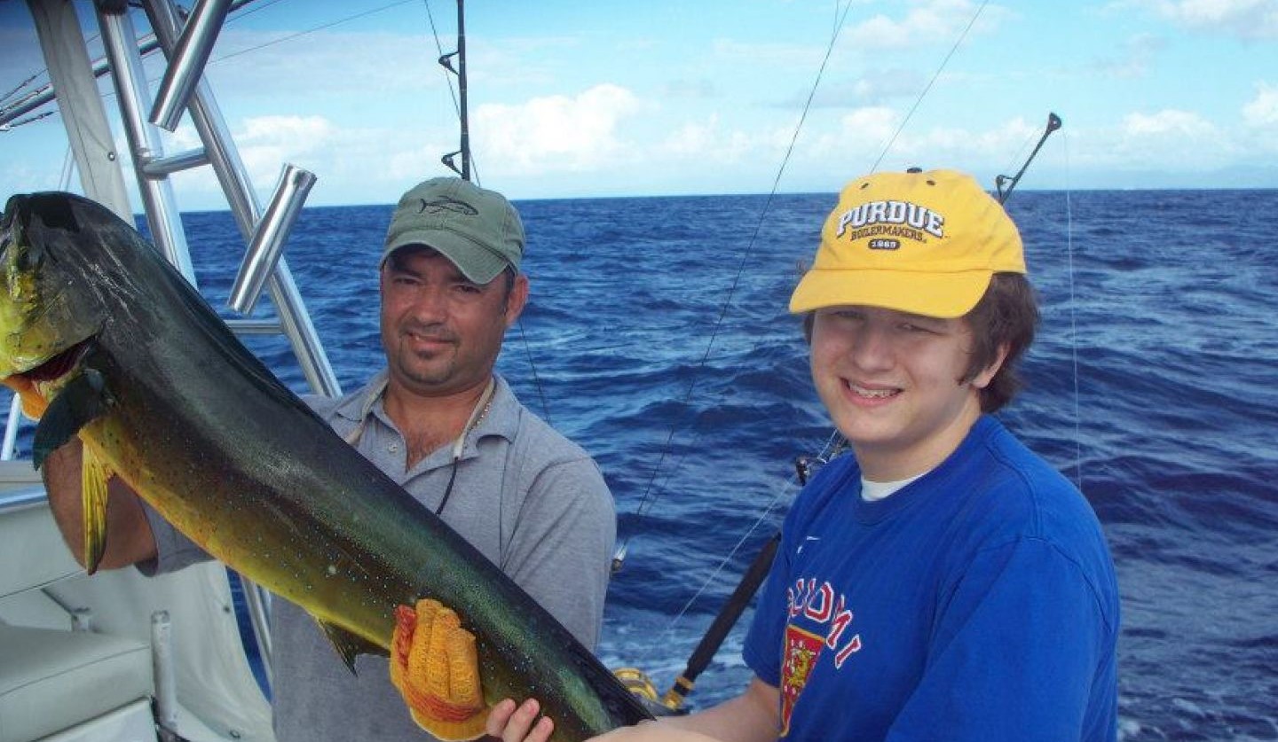 Two people fishing at Palmas Del Mar