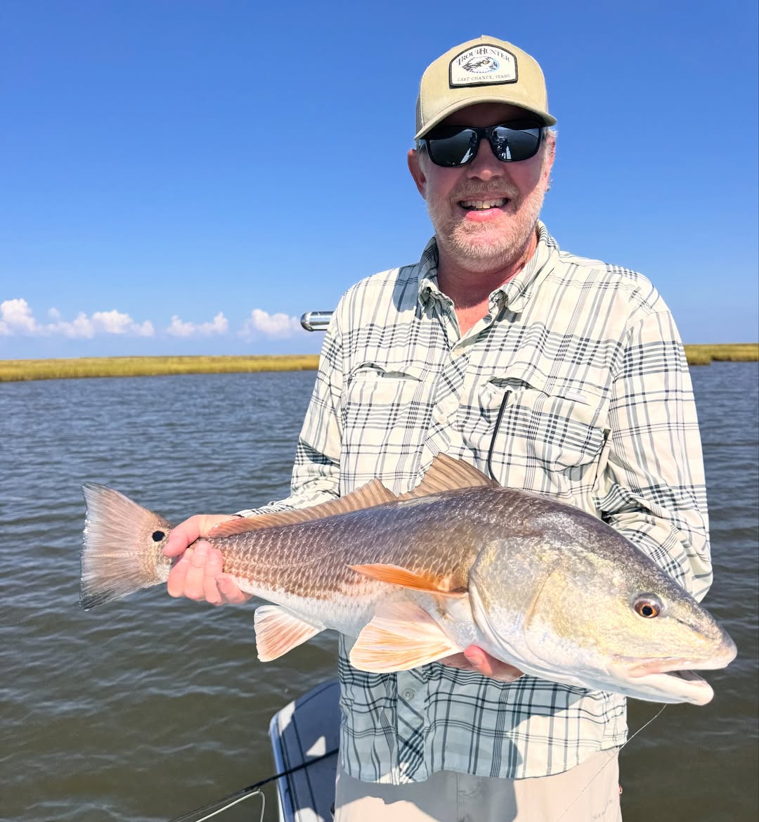 Redfish caught fishing in Mississippi