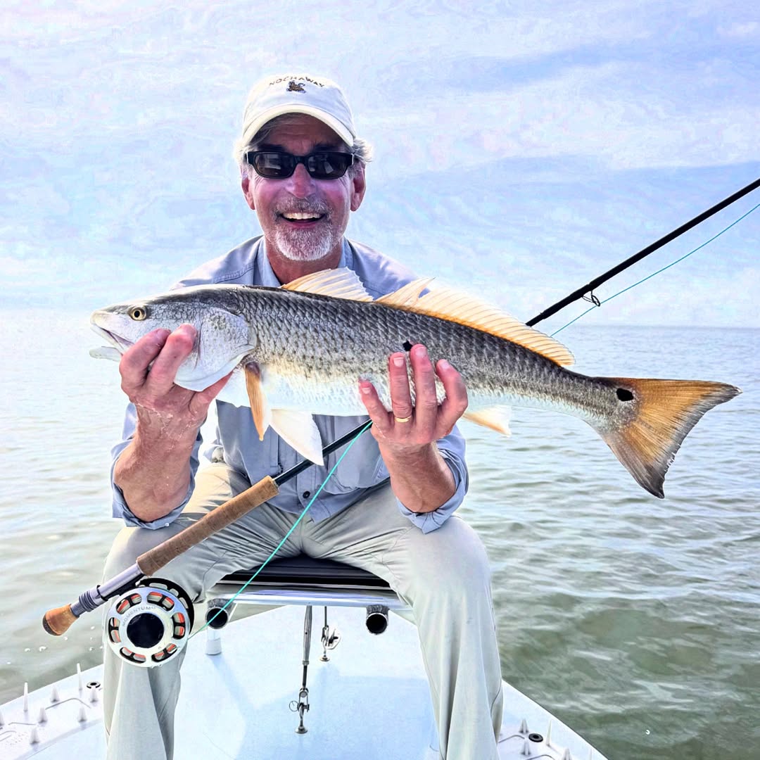 Redfish caught while fishing in Ocean Springs
