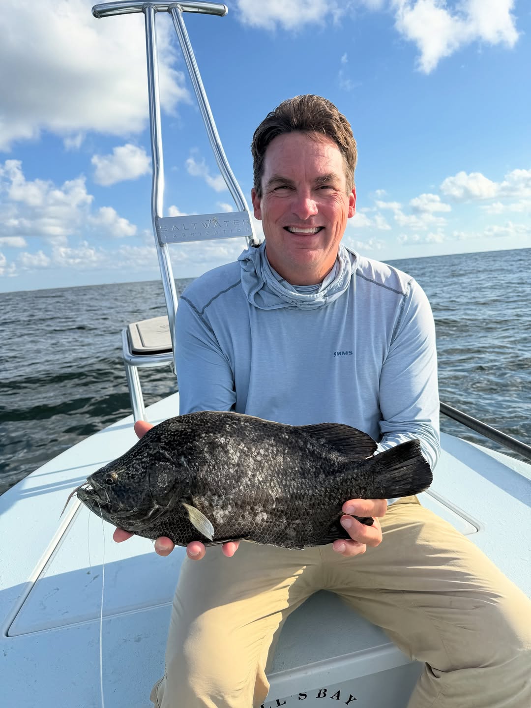 Tripletail fish caught while fishing in Ocean Springs