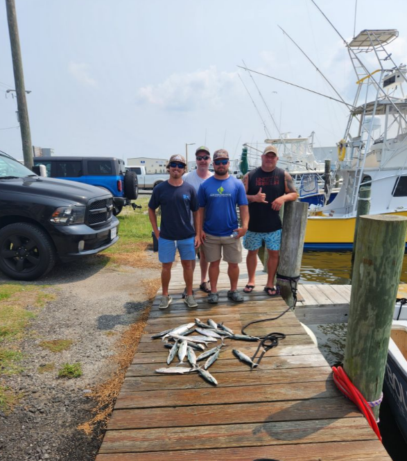 Four anglers fishing in North Carolina
