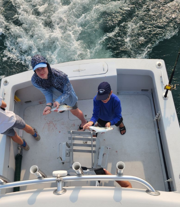 Single angler fishing in Wanchese