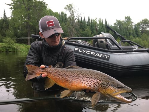 A lone angler fishing in Michigan