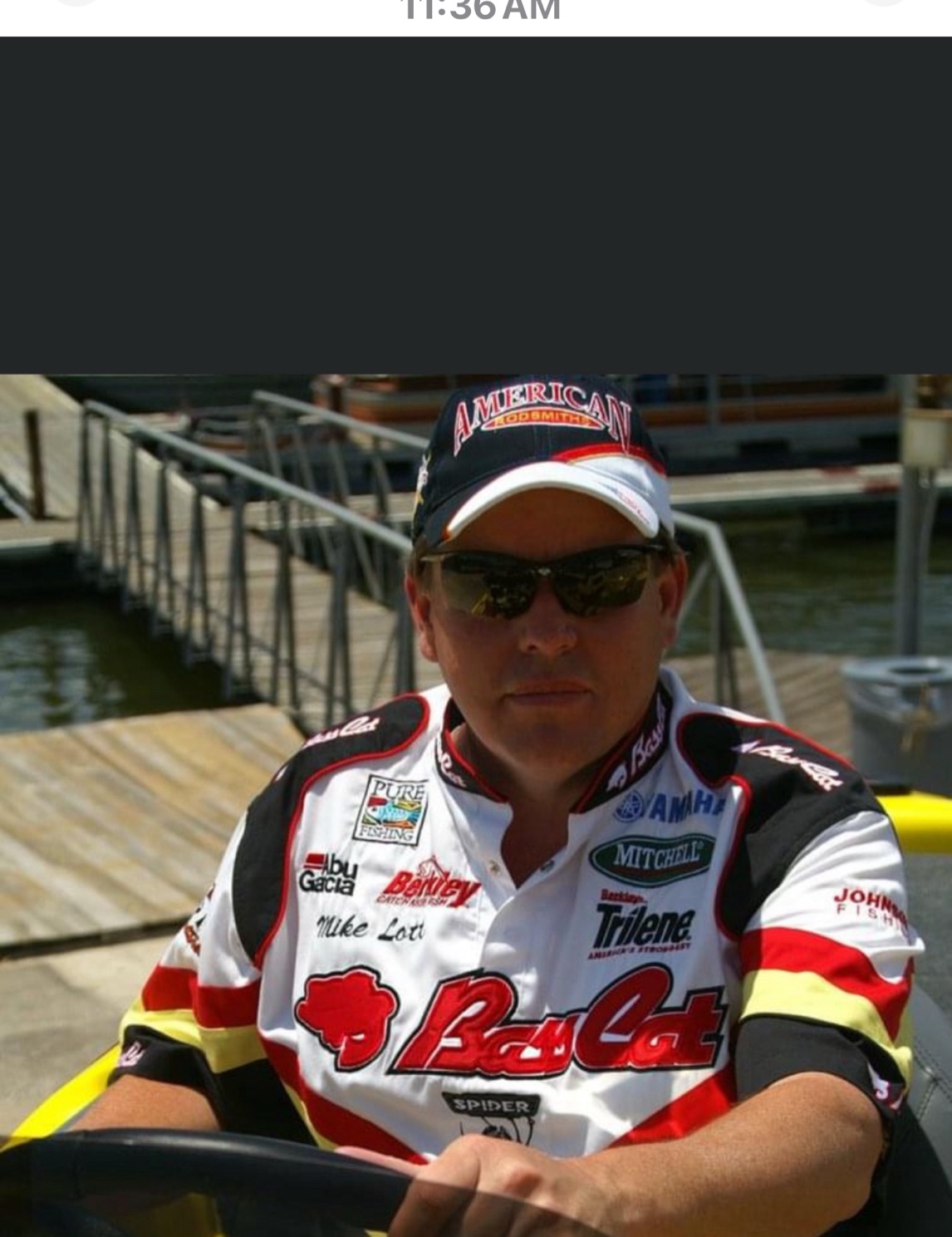 Fishing guide at marina dock in Galveston TX