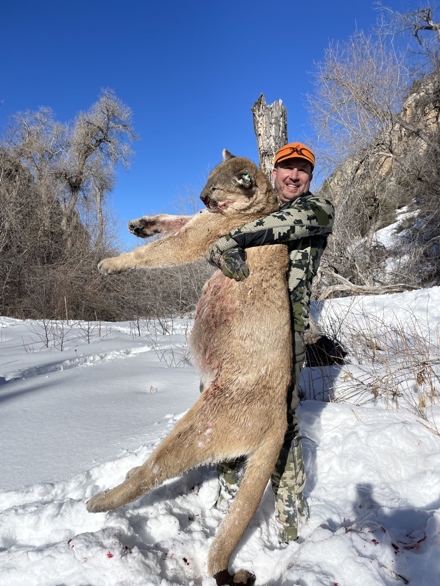 A person standing in Eureka, engaged in hunting