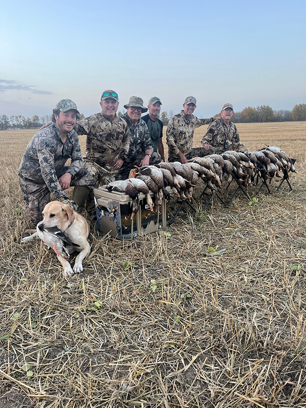 Six people fishing and hunting in Saskatchewan