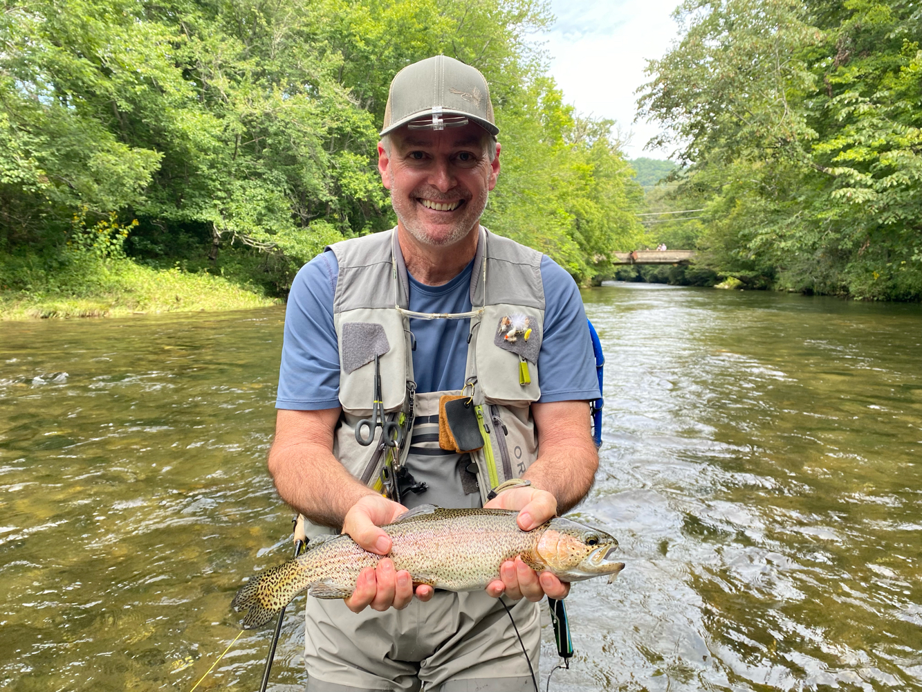 Rainbow Trout caught in Maggie Valley, North Carolina