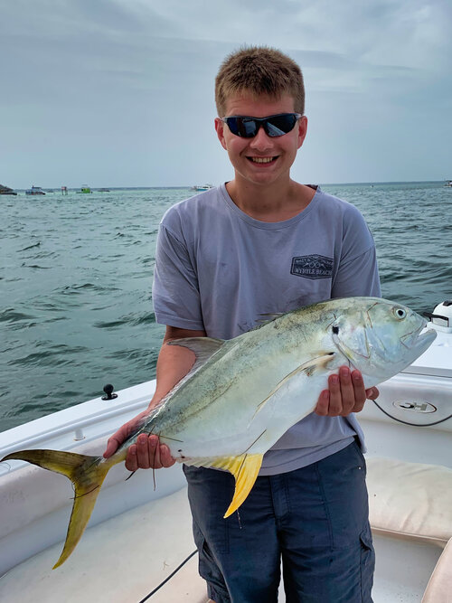 Crevalle Jack, 23-inch fish caught while fishing in Destin