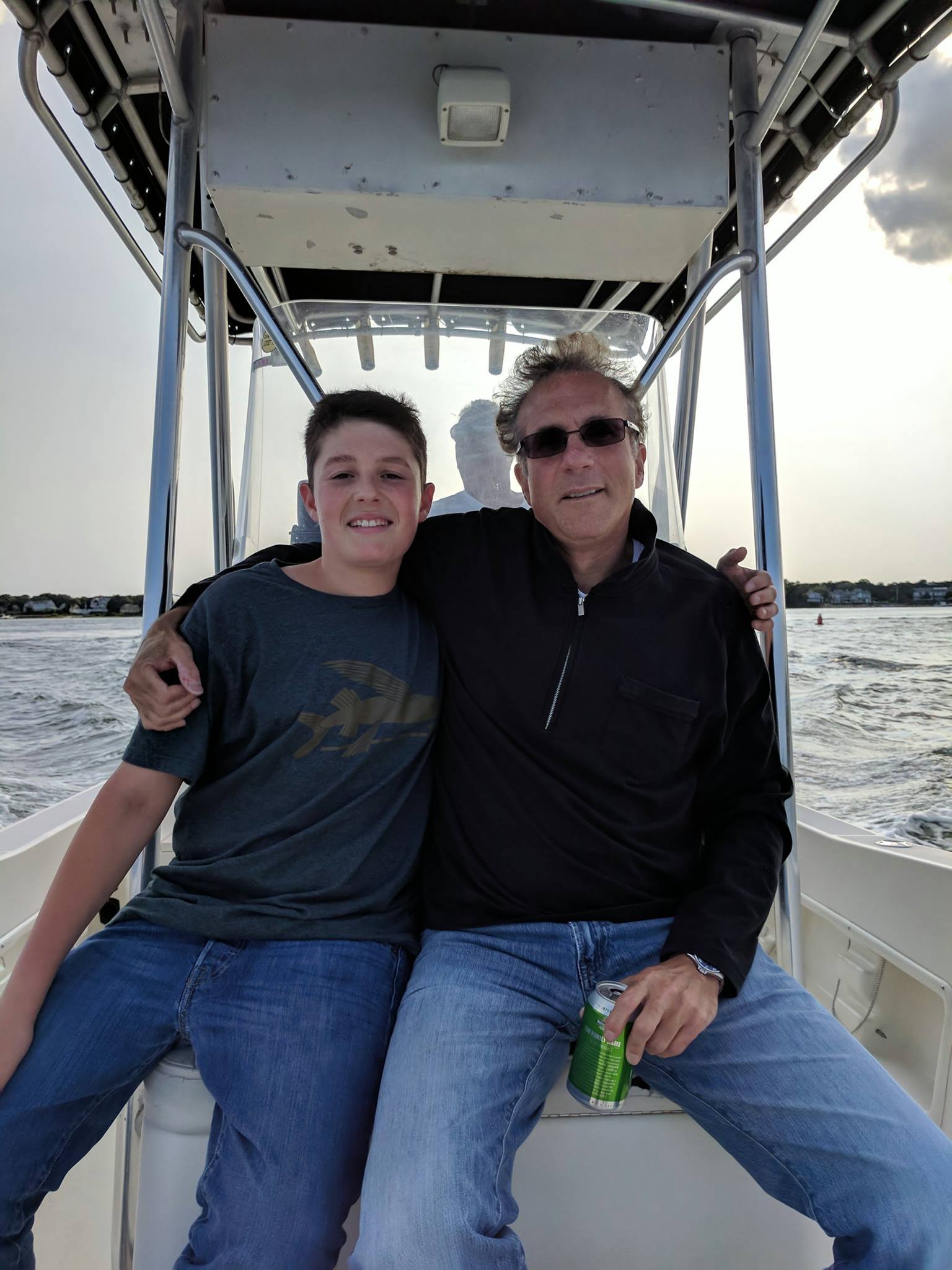 Two people fishing in Mashpee