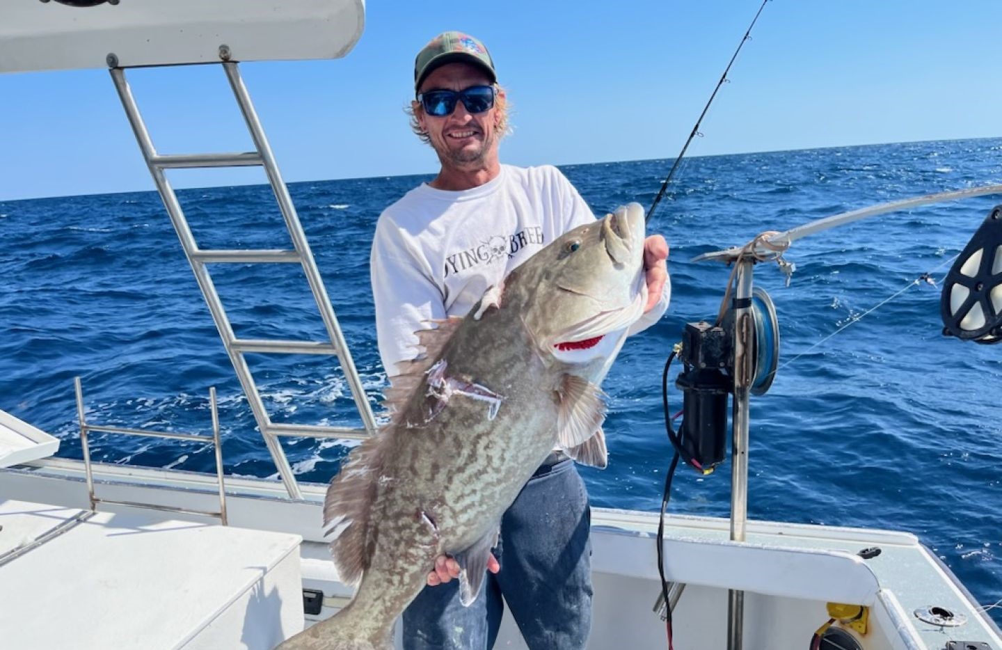 Gag grouper fish caught by angler at Port Canaveral