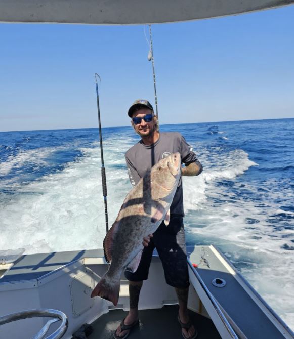 Fishing at Port Canaveral, with a 29-inch catch