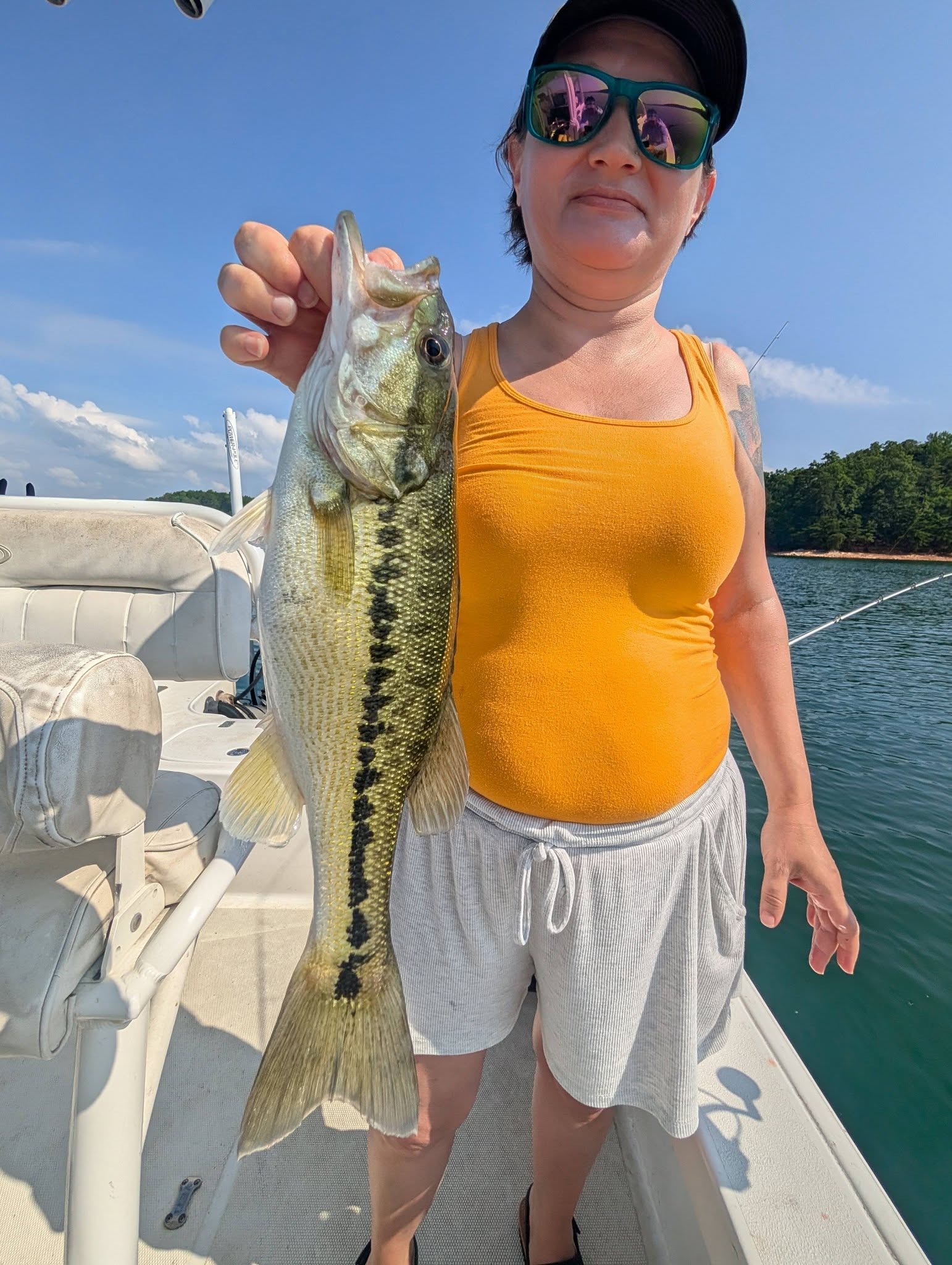 Spotted bass caught while fishing in Gainesville GA