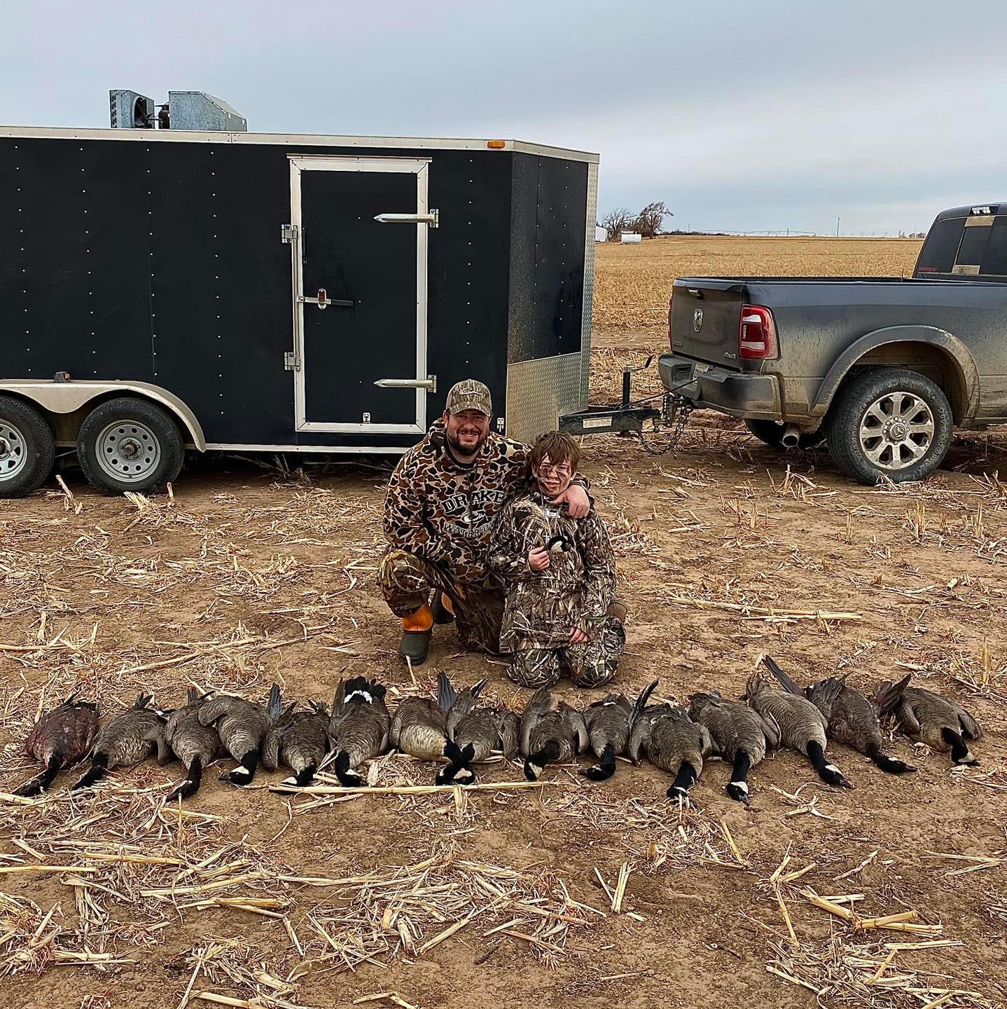 Two people hunting in TX