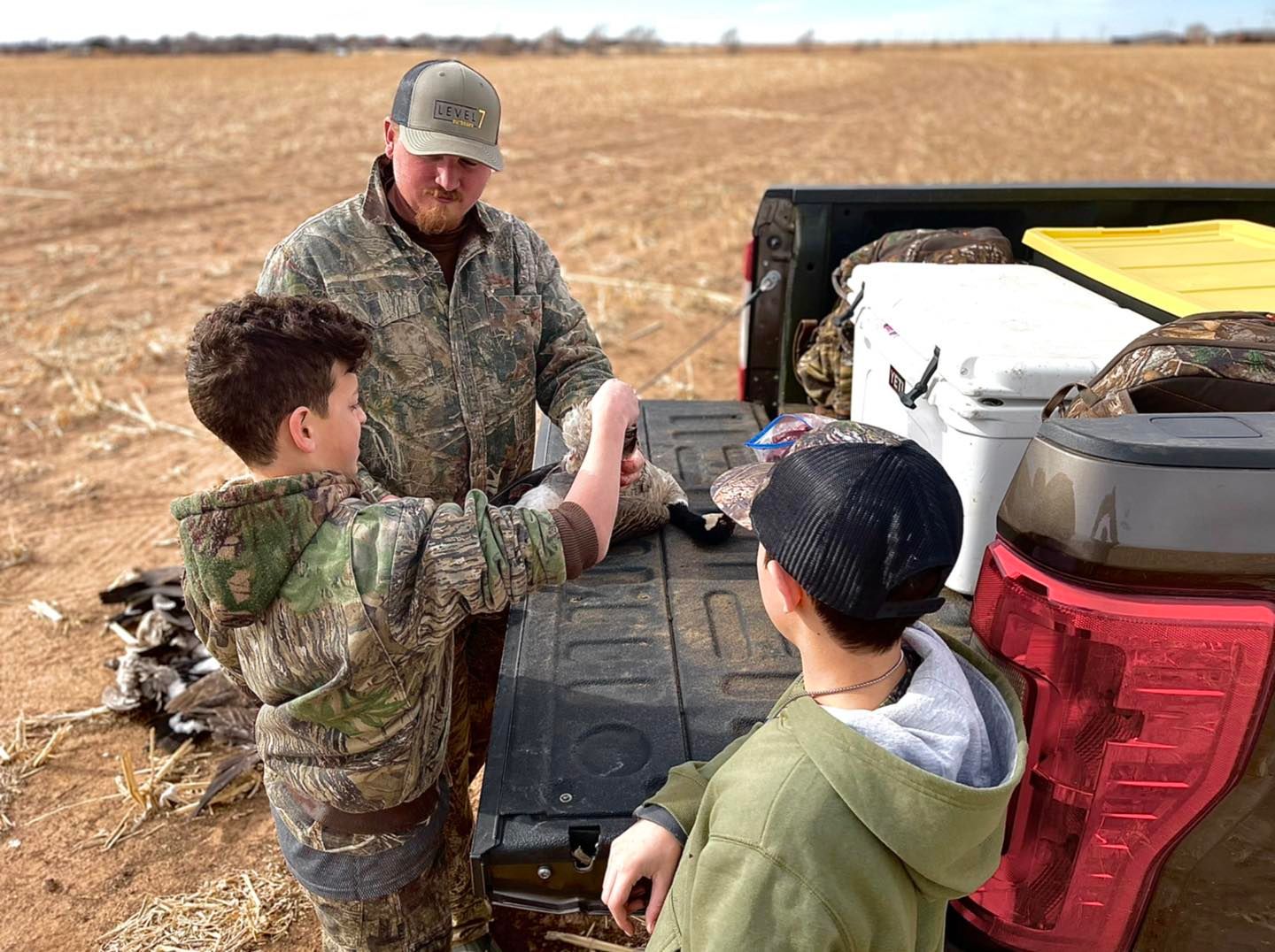 Two people hunting in TX