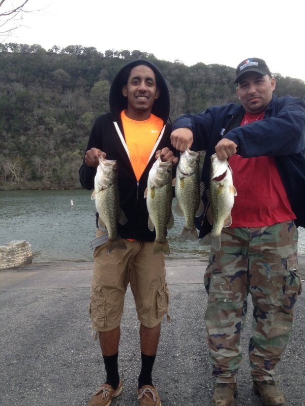 4 largemouth bass caught in TX