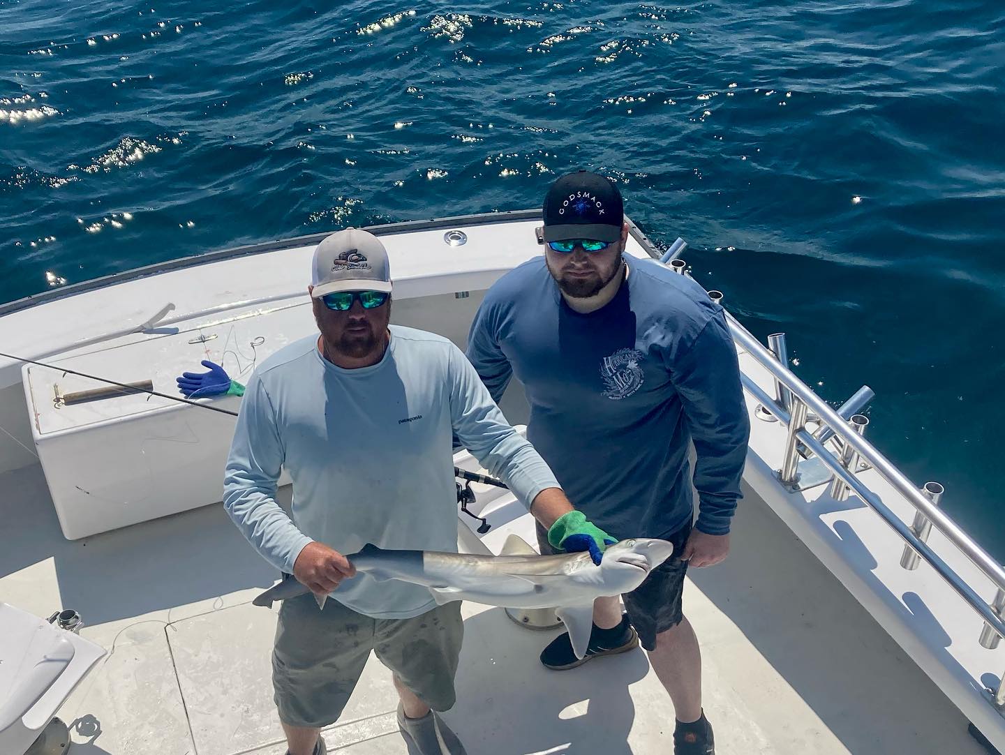 Bonnethead shark caught by 2 people fishing in Nags Head