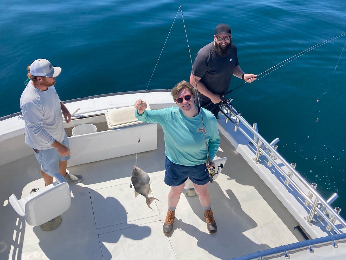 Grey Triggerfish caught while fishing in NC