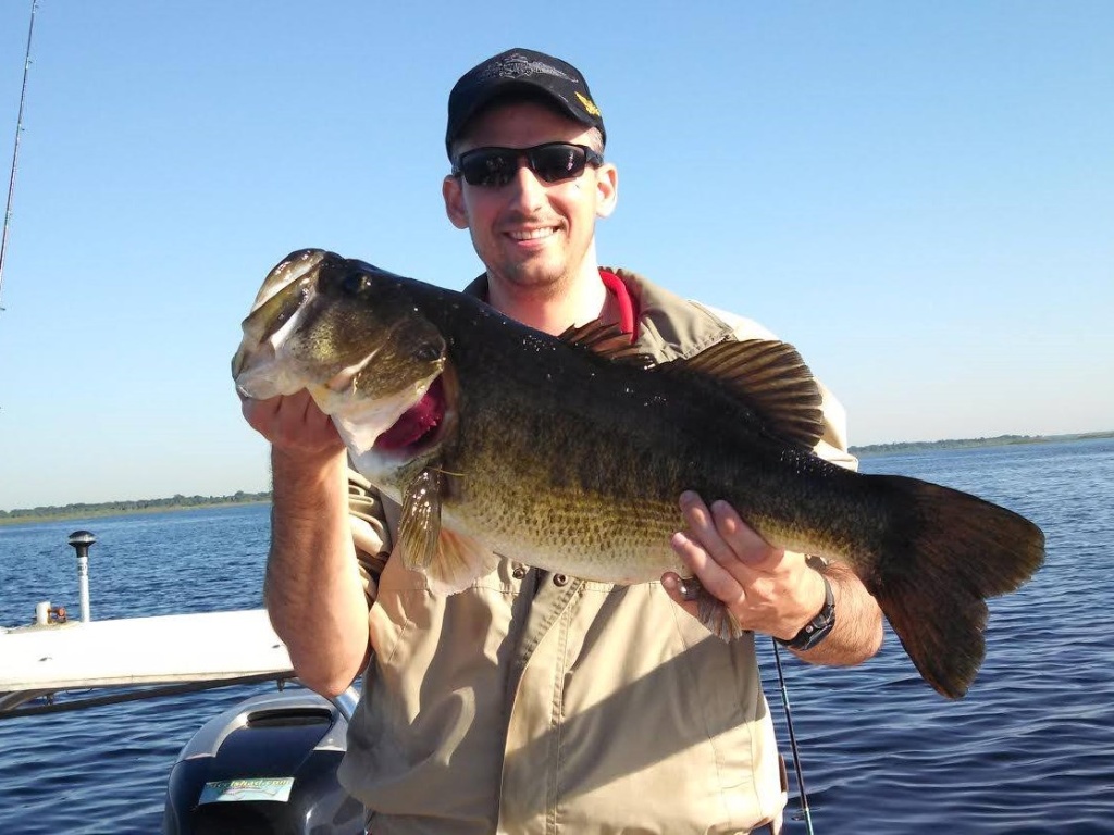 Lone angler in Florida with a big 24-inch fish