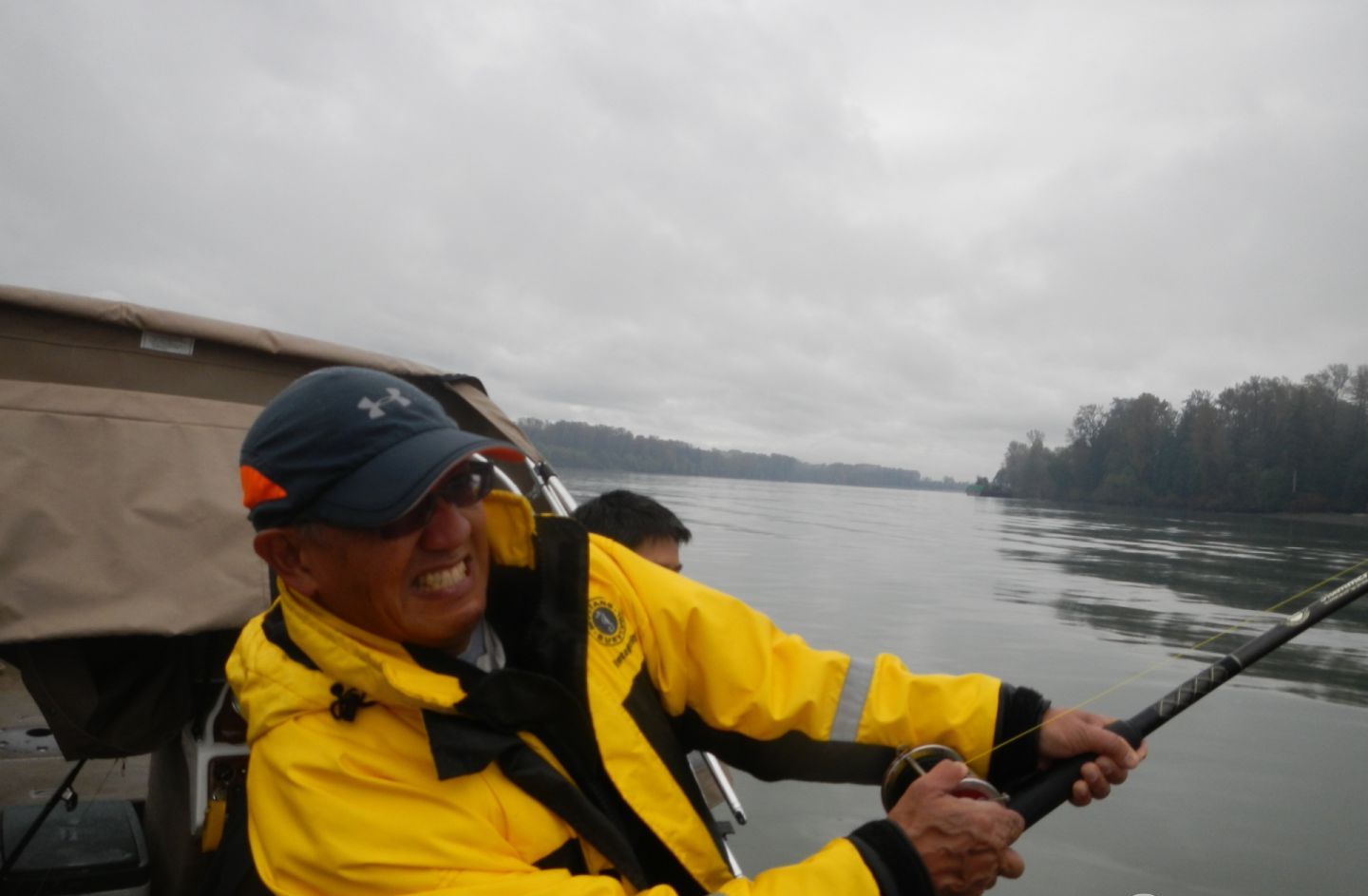 Angler enjoying a day of fishing in BC