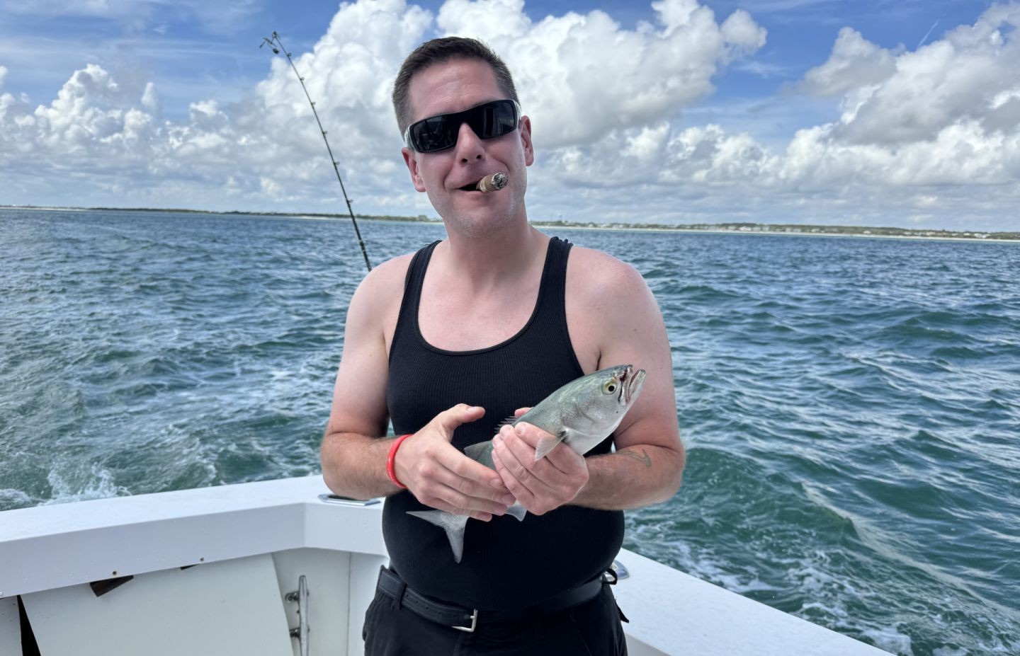 Bluefish caught while fishing in Morehead City NC waters