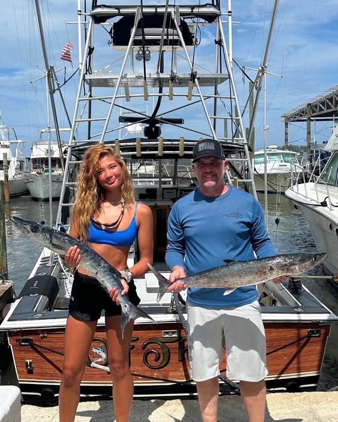 Great barracuda and king mackerel catch from Sebastian FL fishing charter