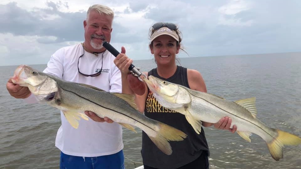 Two snook fish caught in FL