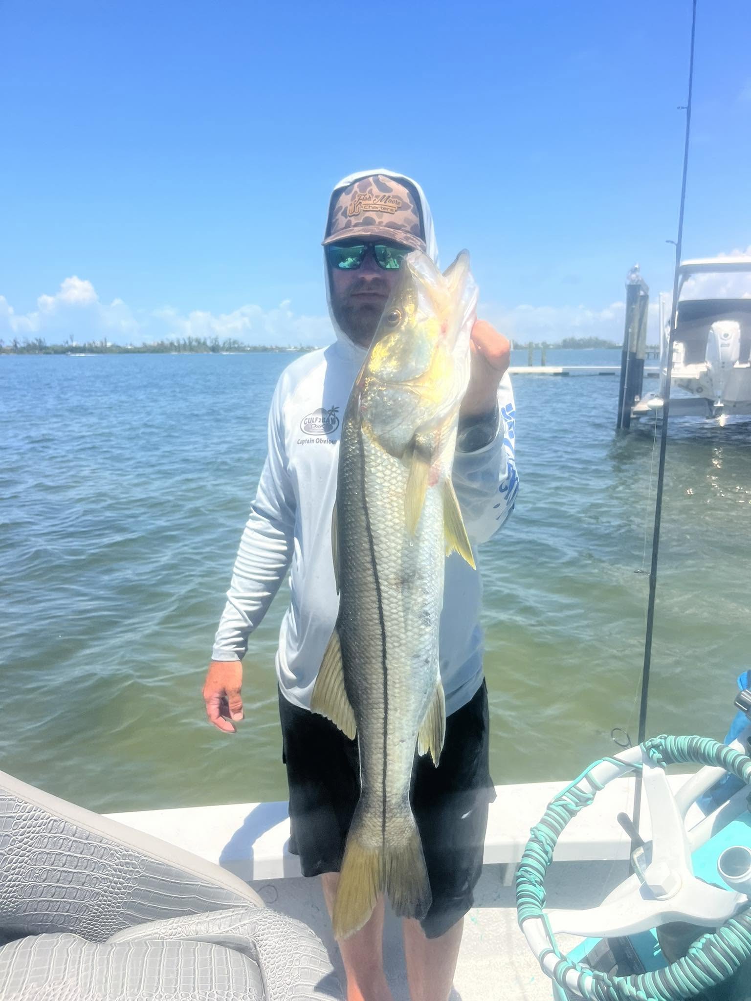 Large snook caught during fishing trip in Sarasota FL waters