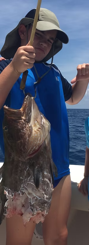 One person fishing with a rod in Dania Beach