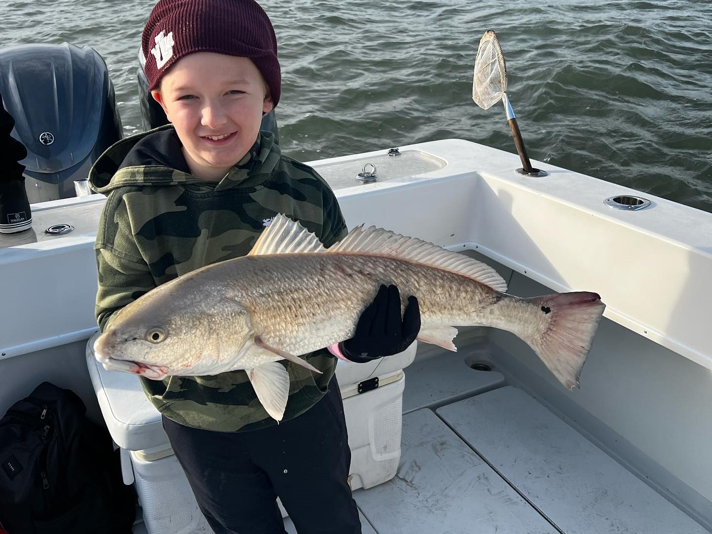 Redfish caught in Galveston, Texas